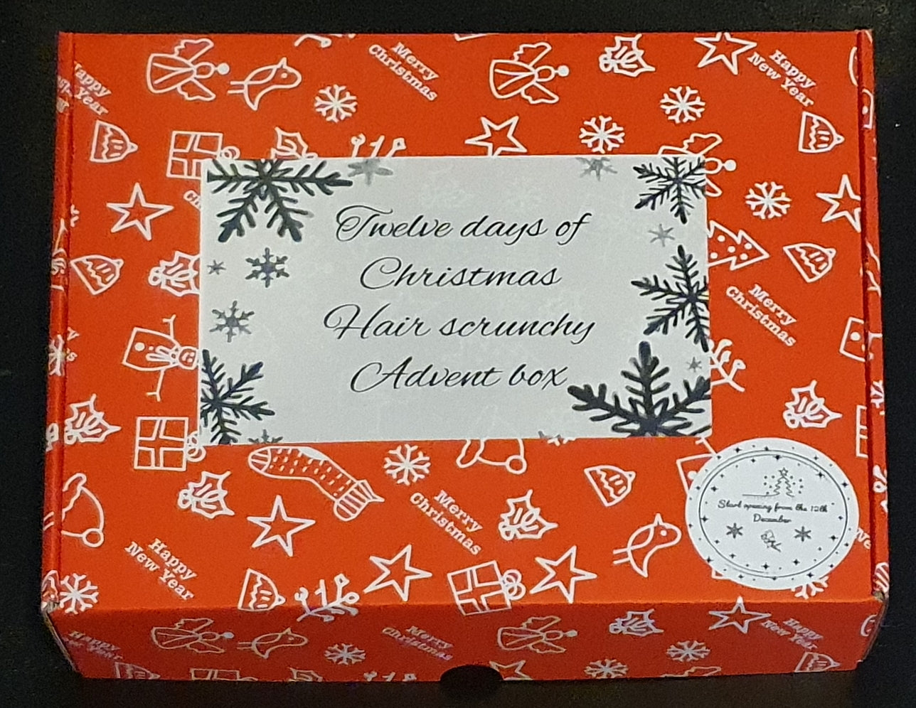 Twelve Days Of Christmas Advent Scrunchie Mystery Box Pre Order