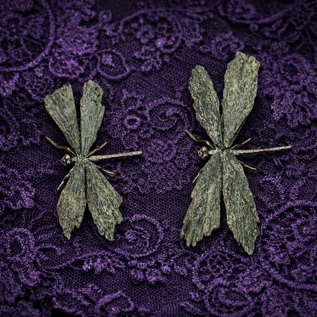 Black Tourmaline Dragonfly Sculpture