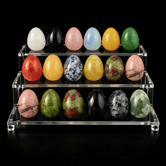 Polished Gemstone Egg – 2 cm Mini Carving