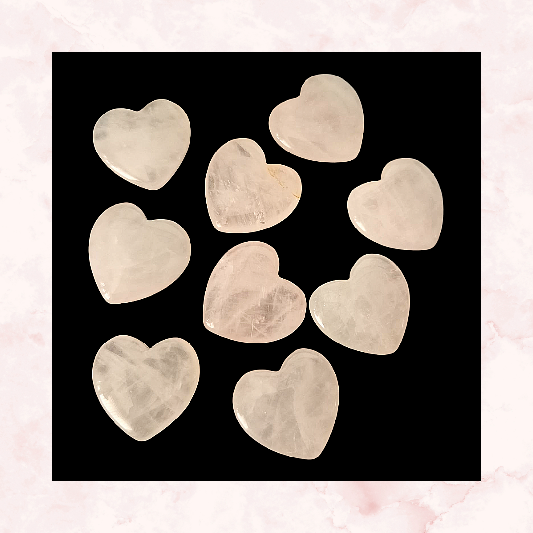 Rose Quartz Mini Heart Gemstone (2×2 cm)