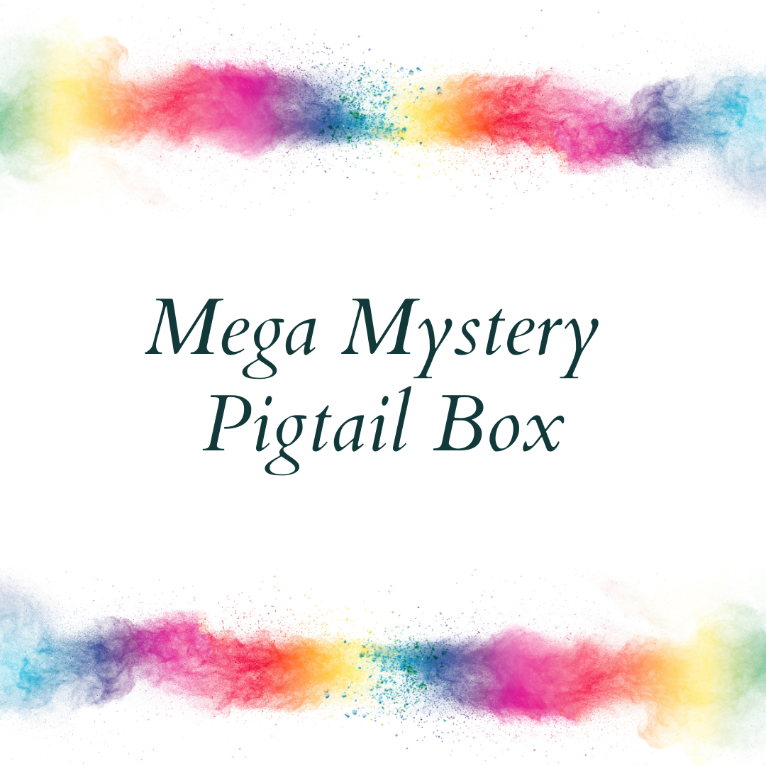 Mega Mystery Pigtail Box - Hair Accessories - Scrunchies Bobbles Clips Bows