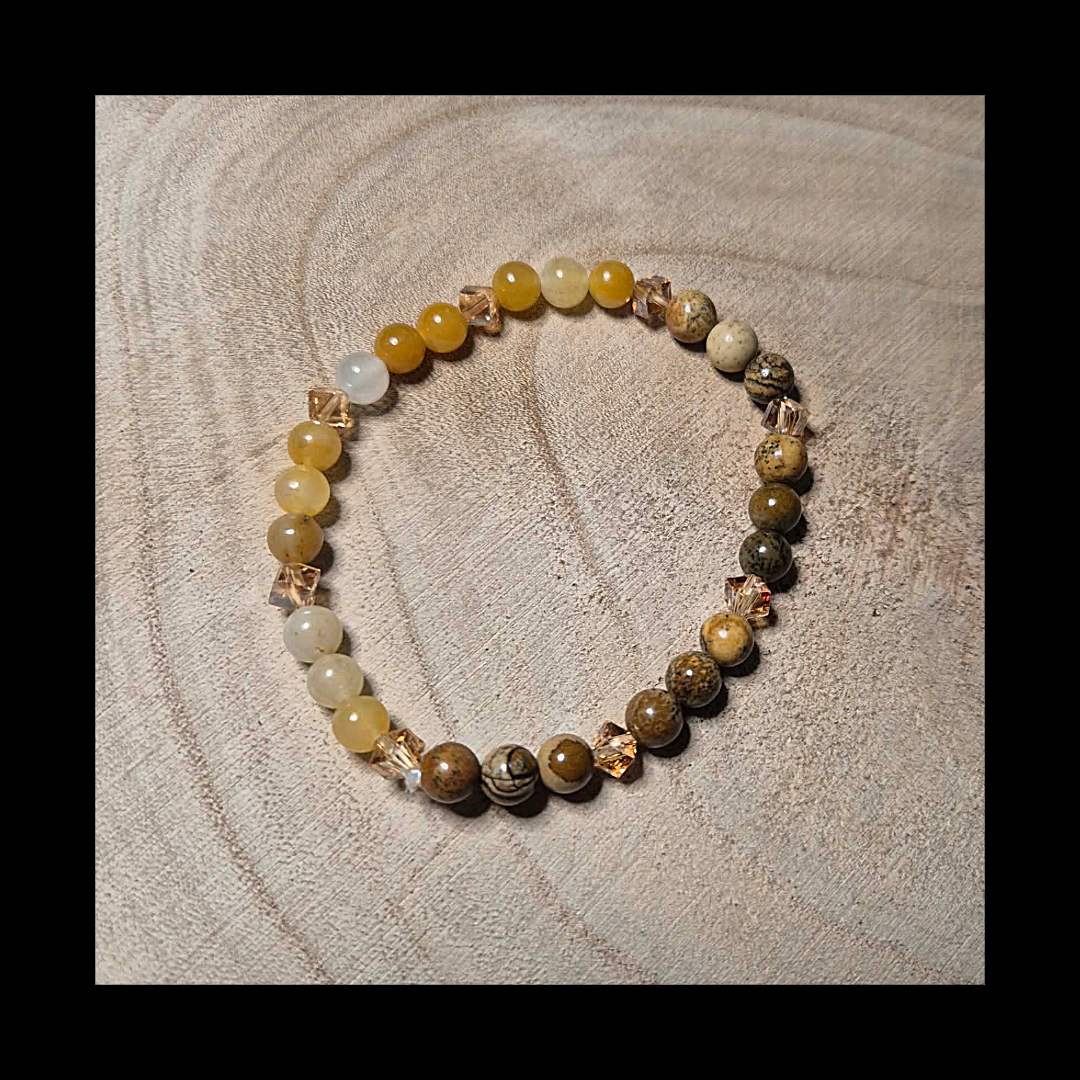 Citrine bead bracelet