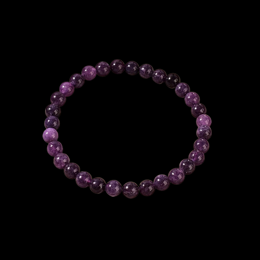 Amethyst gemstone bead bracelet