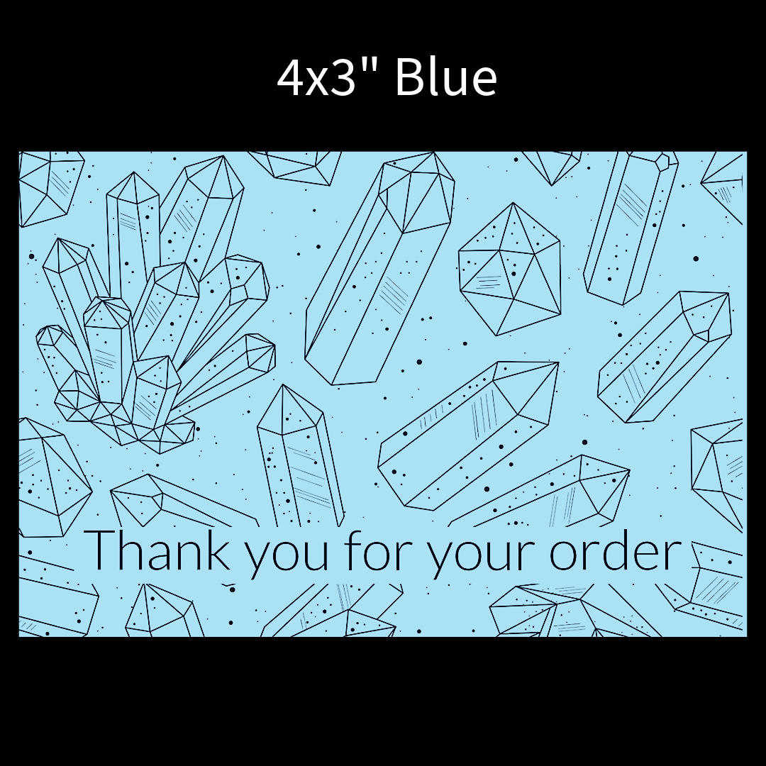 Packaging thermal stickers crystal design