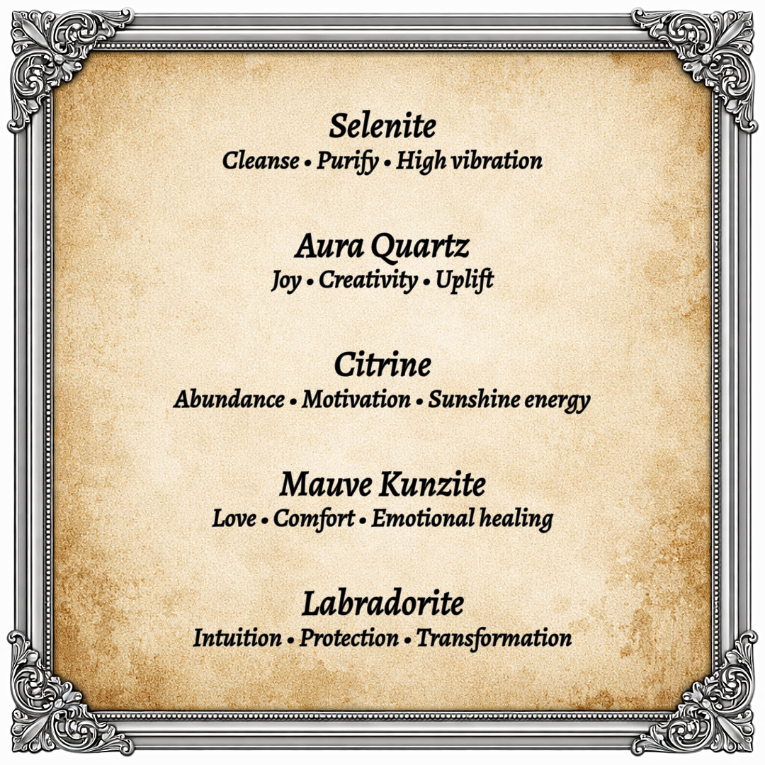 Many Blessings Crystal Heart Bowl 2 – Gemstones for Clarity, Calm, Love, Protection, Healing, Intuition, Strength, Grounding & Abundance