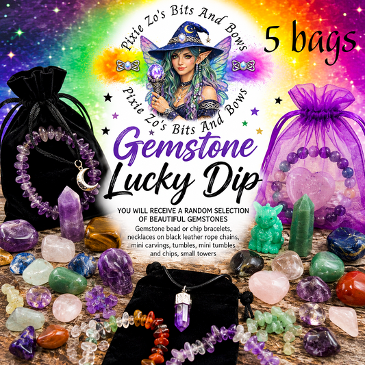 Gemstone Lucky Dip – Velvet or Organza Gift Bag Surprise