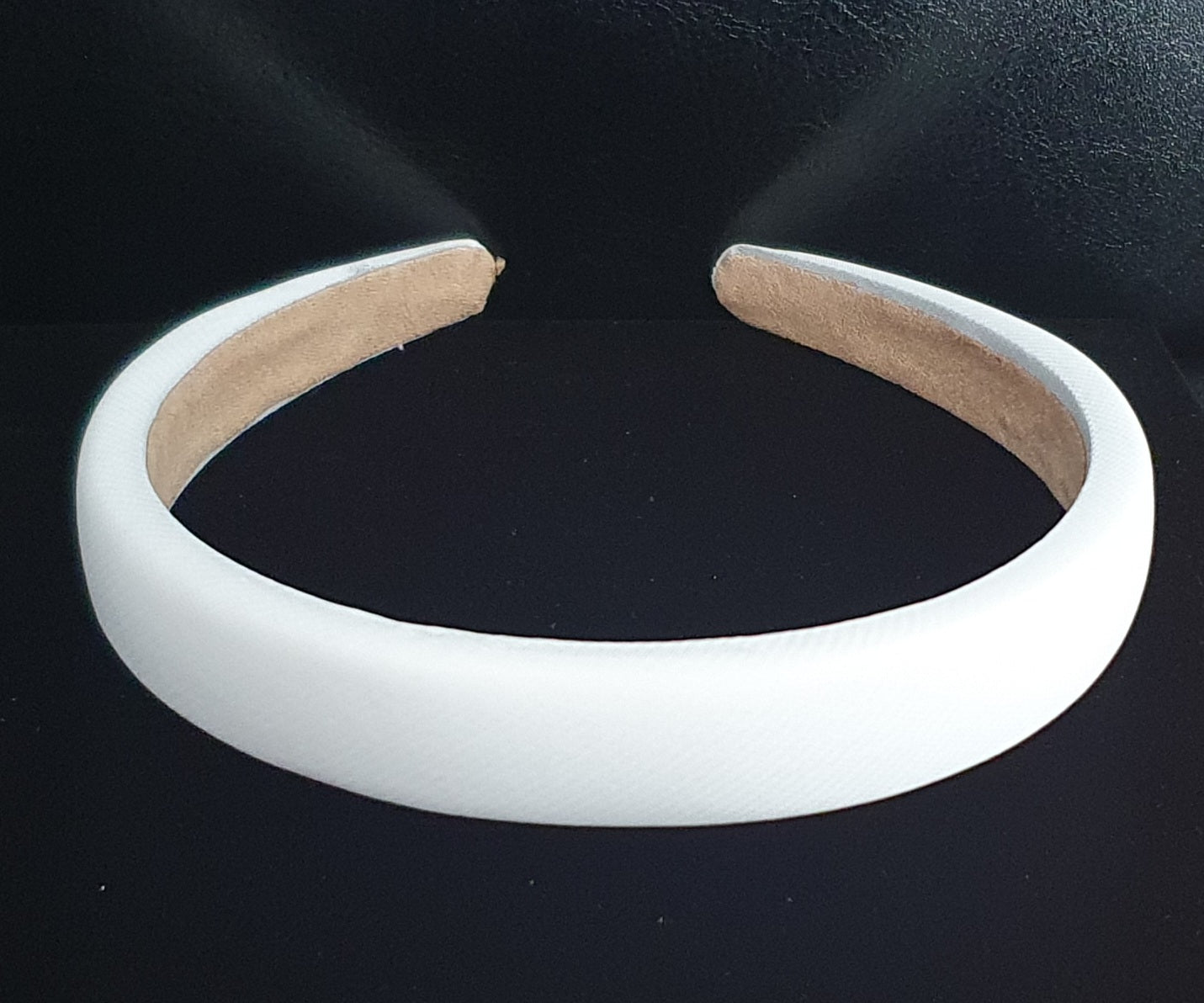 White thick and wide headband