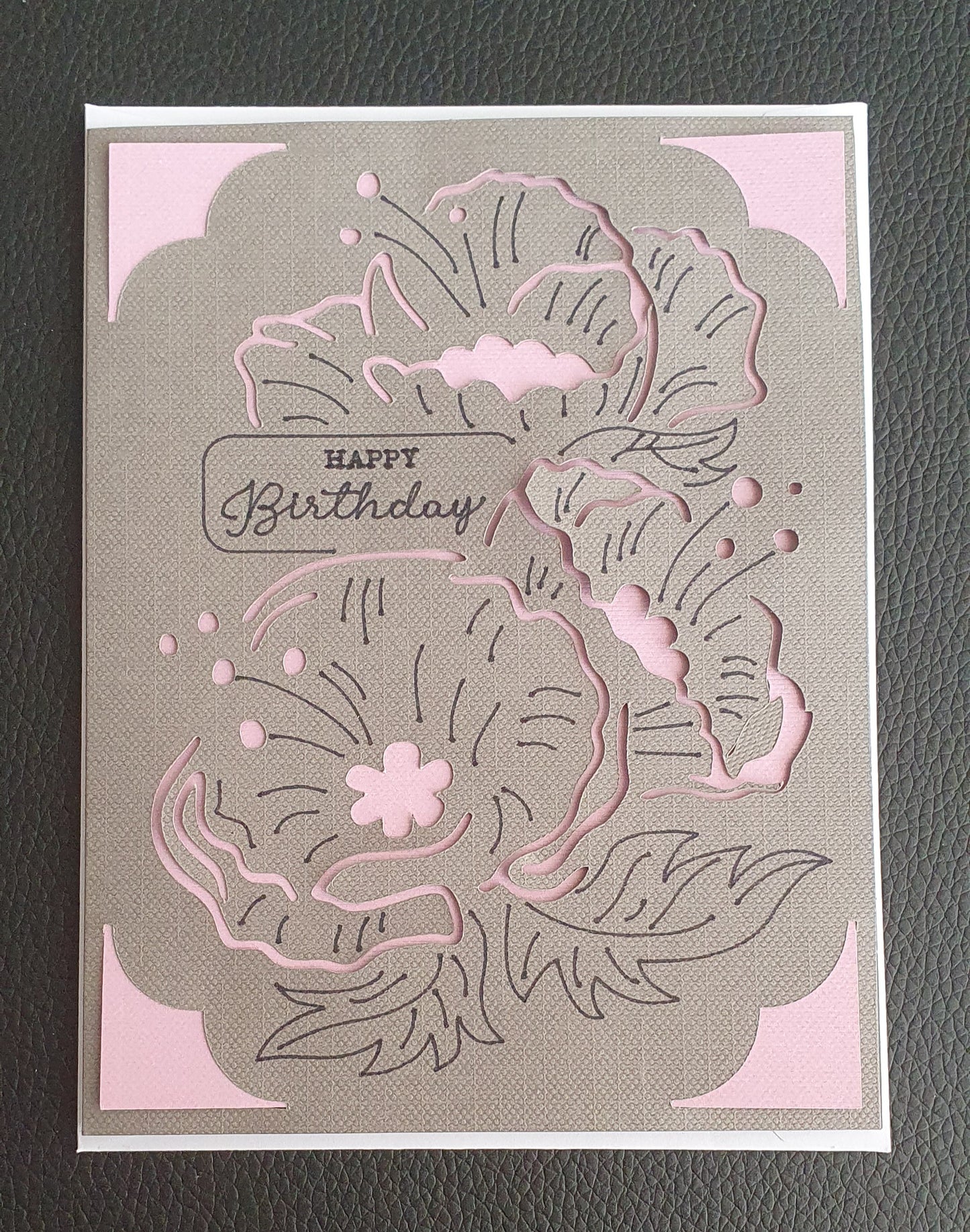 Happy birthday flower card