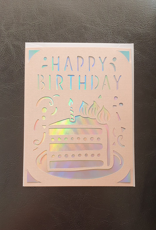 Happy Birthday Cake Card