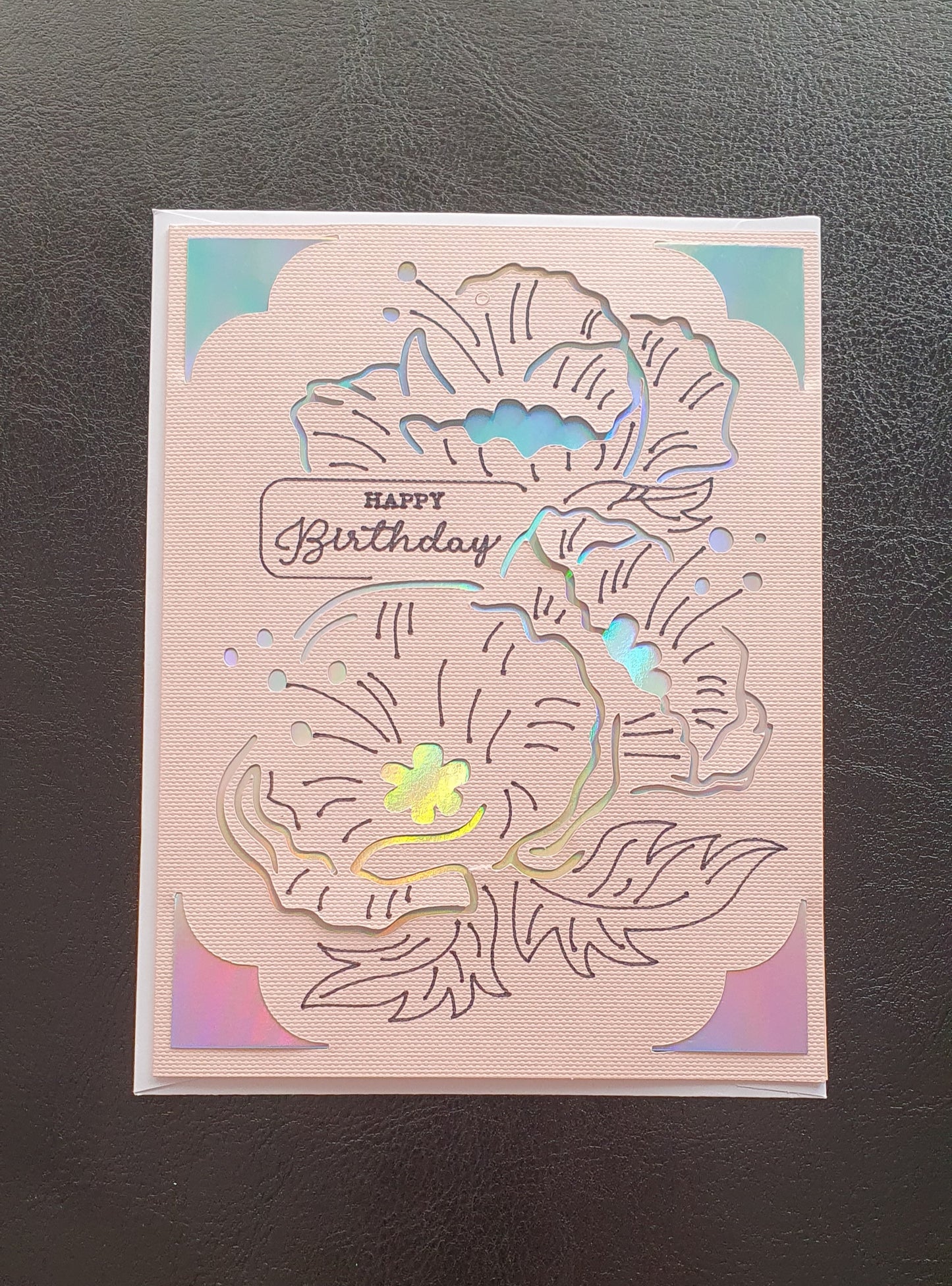 Happy birthday flower card