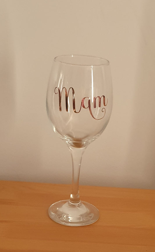 Personalised Vinyl Wine Glasses