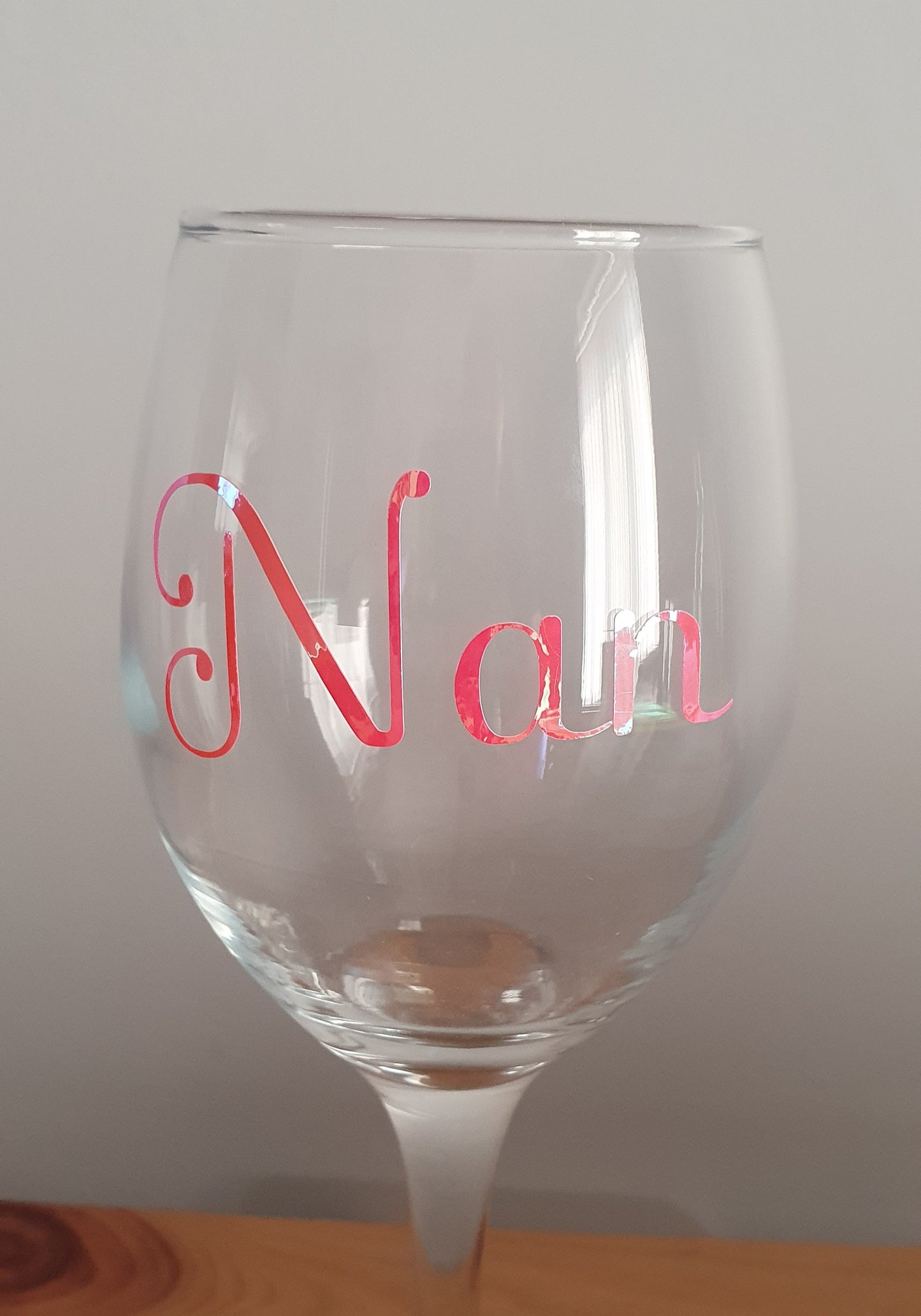 Personalised Vinyl Wine Glasses