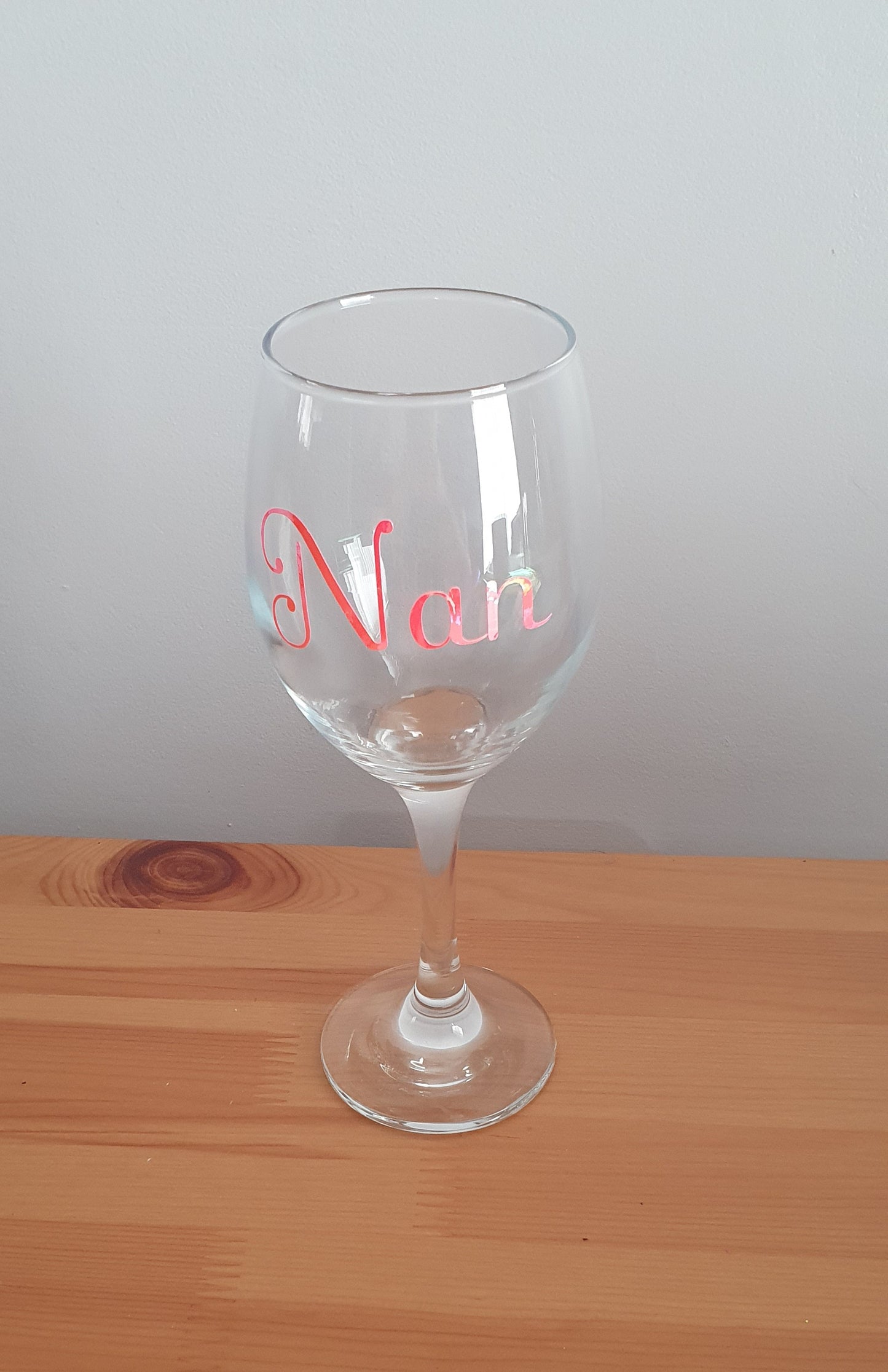 Personalised Vinyl Wine Glasses