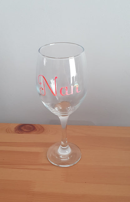 Personalised Vinyl Wine Glasses