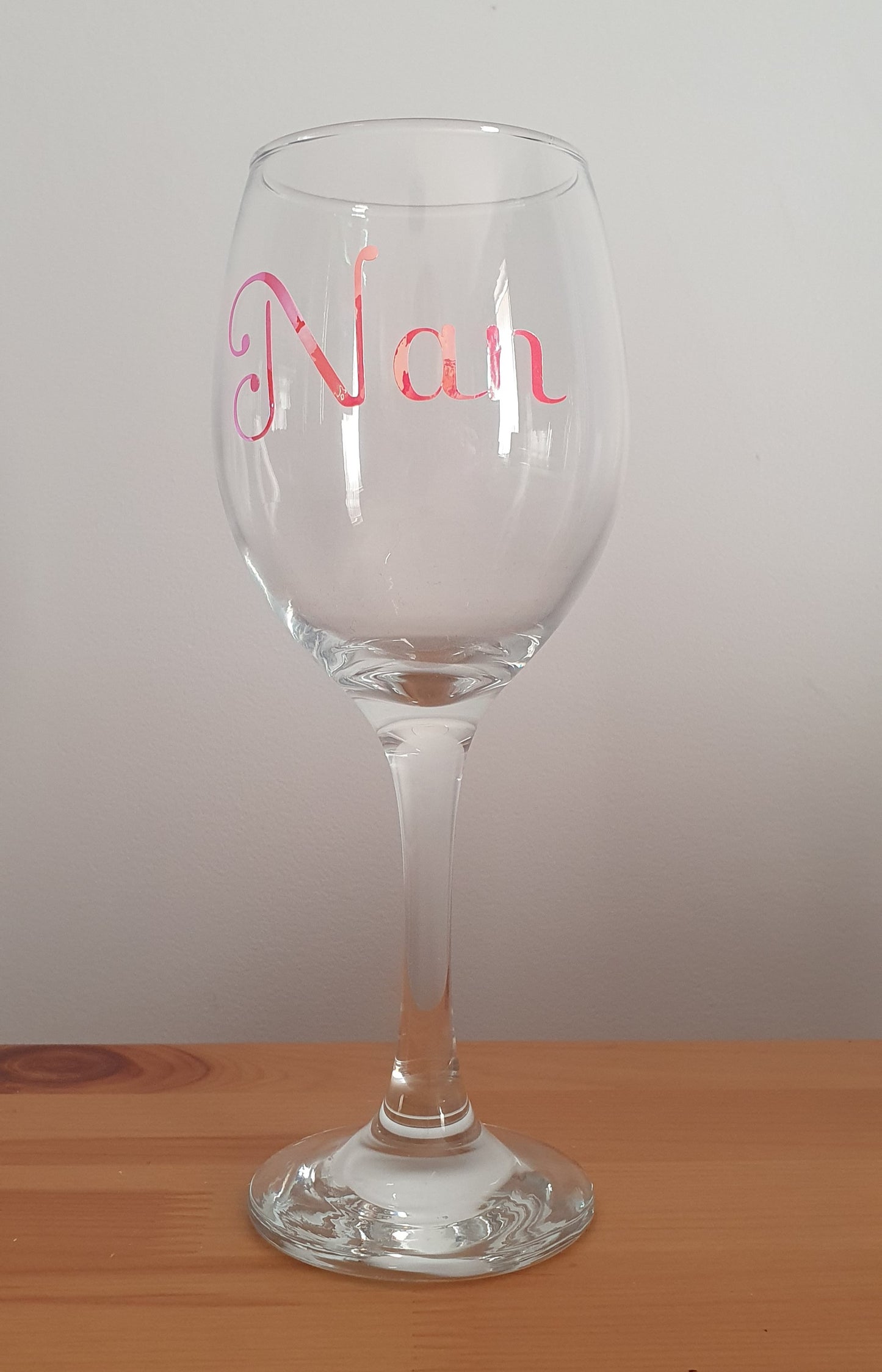 Personalised Vinyl Wine Glasses