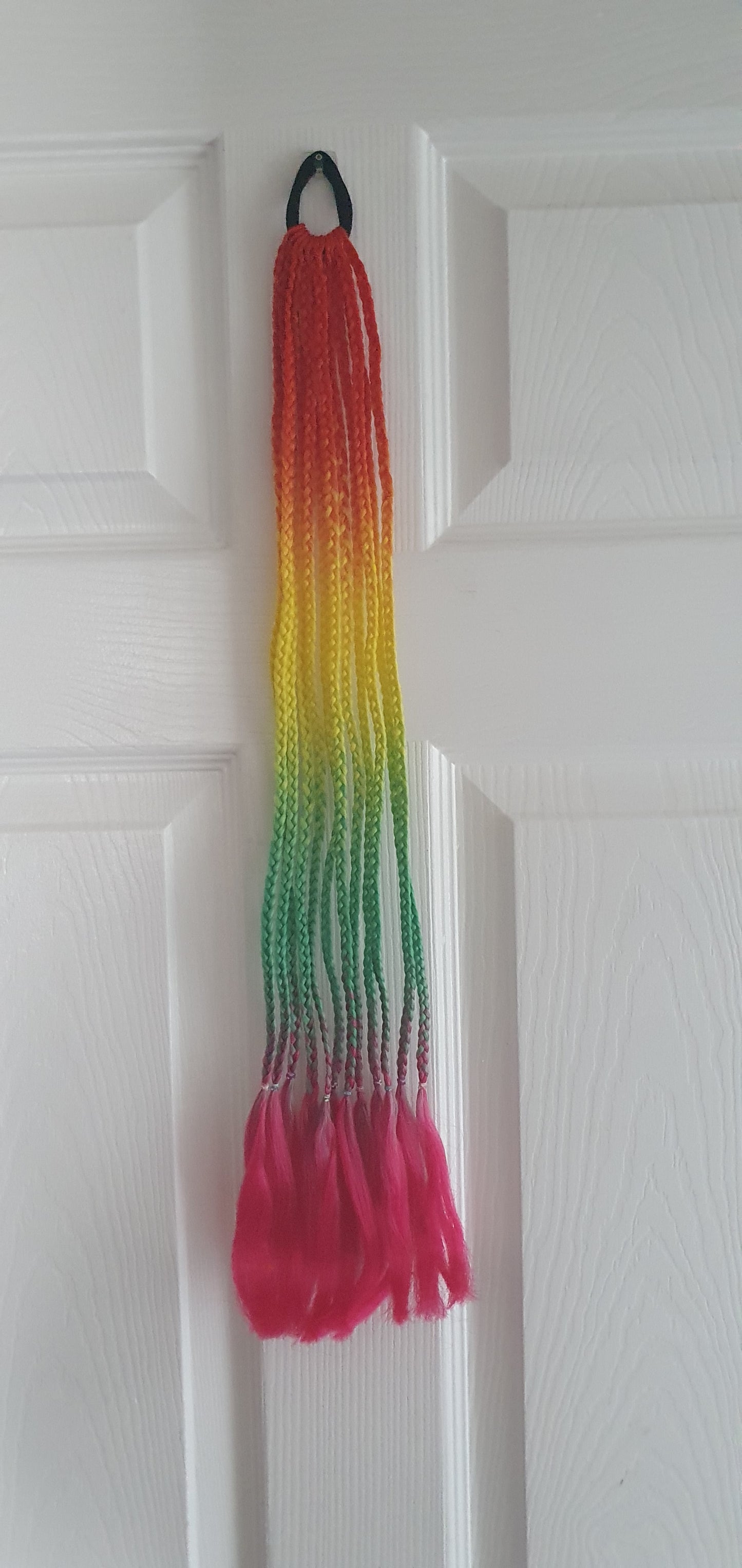 Braided bobbled 60cm hair extensions - various colours