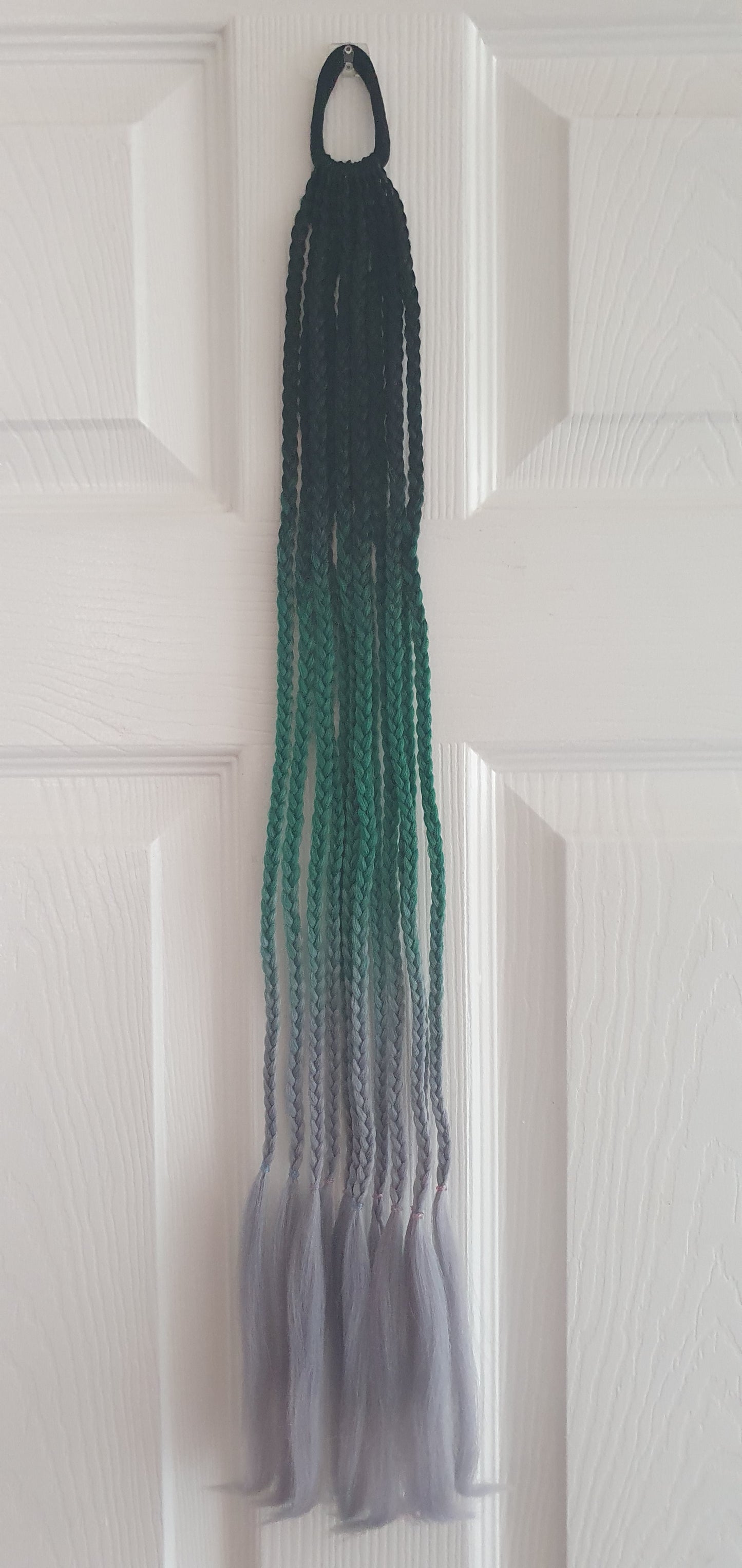 Braided bobbled 60cm hair extensions - various colours