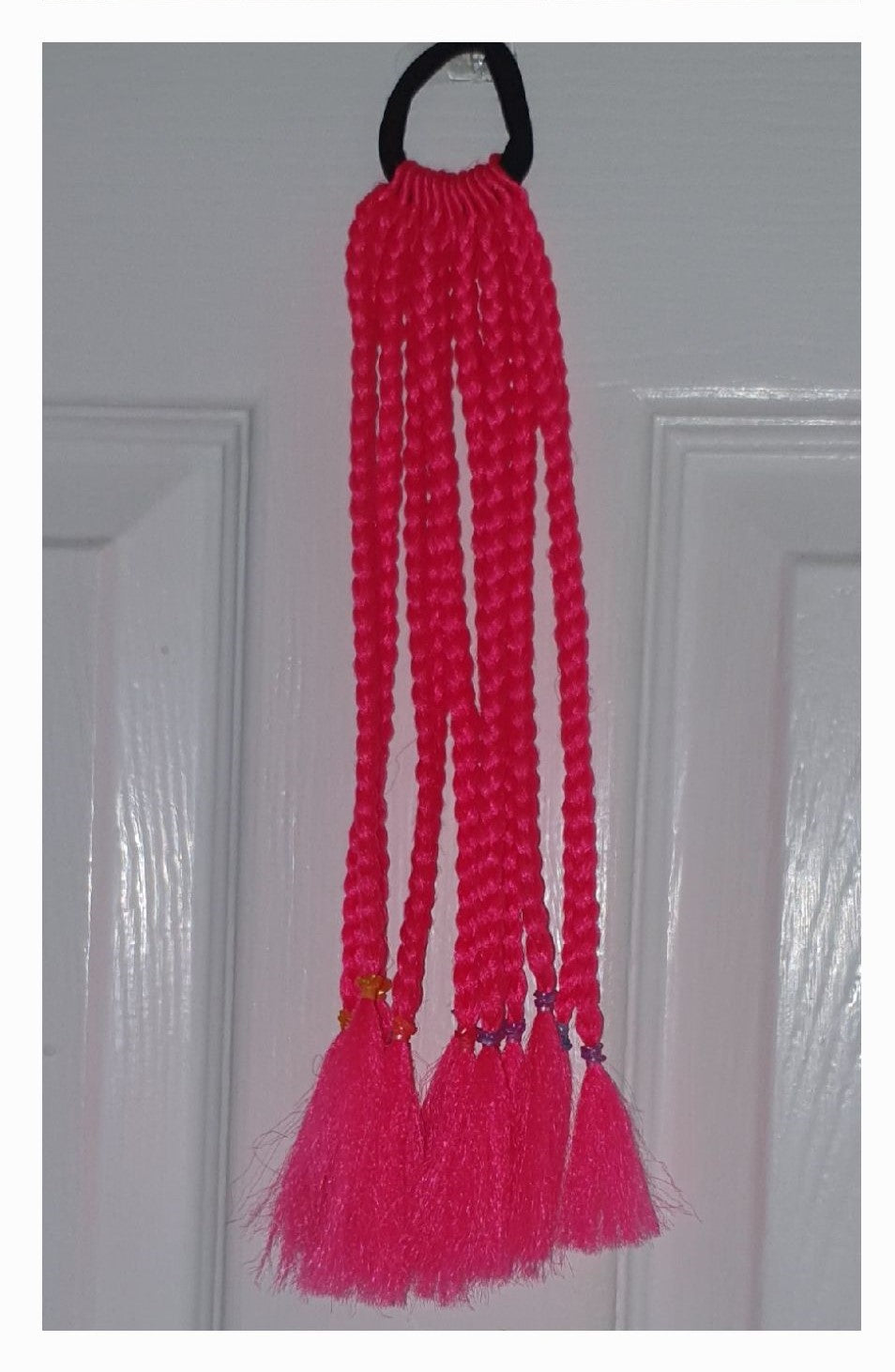 35cm Braided bobbled hair extensions - various colours