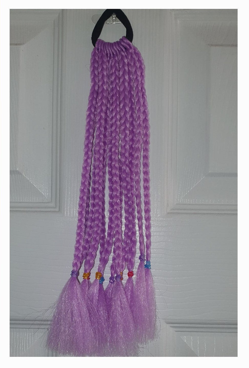 35cm Braided bobbled hair extensions - various colours