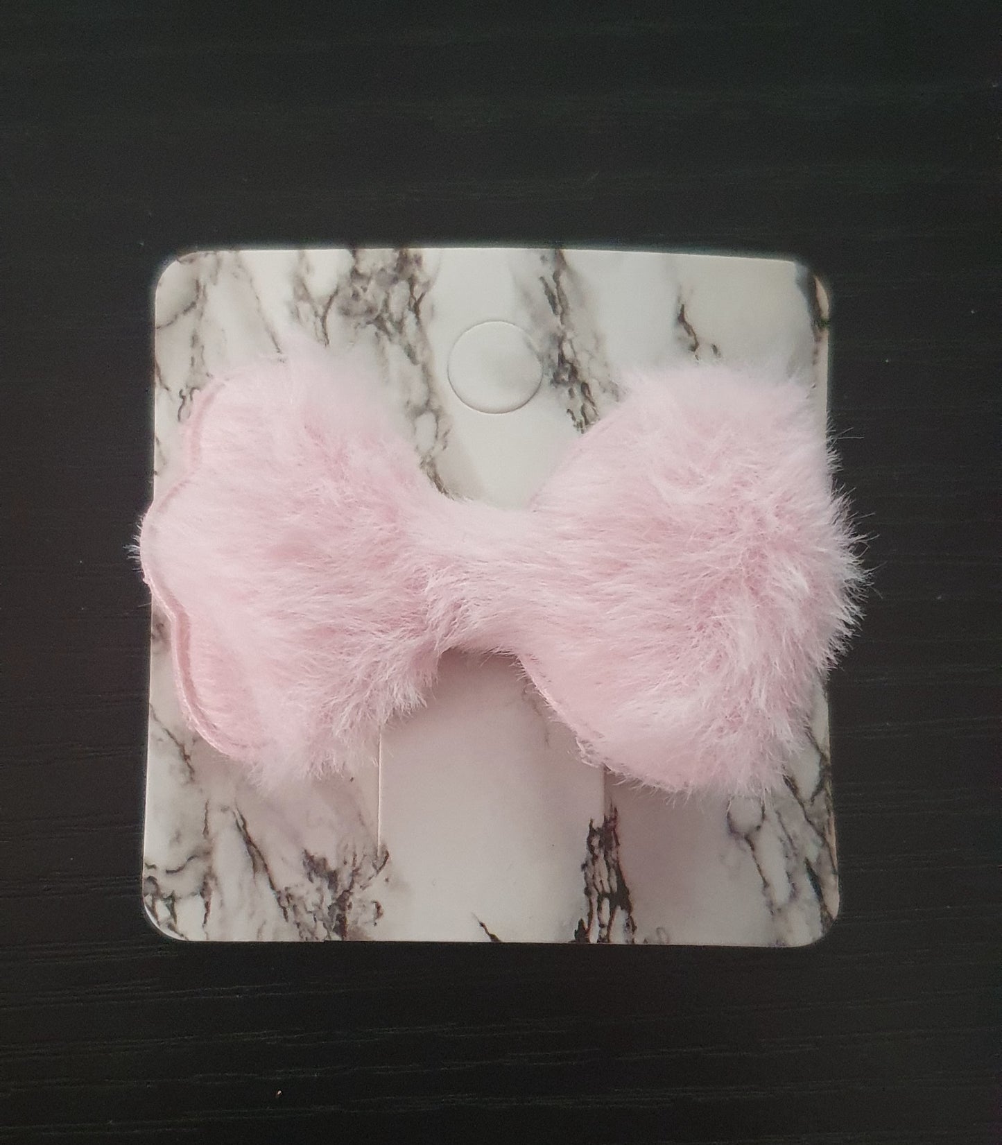 Fluffy cloud bow hair clips