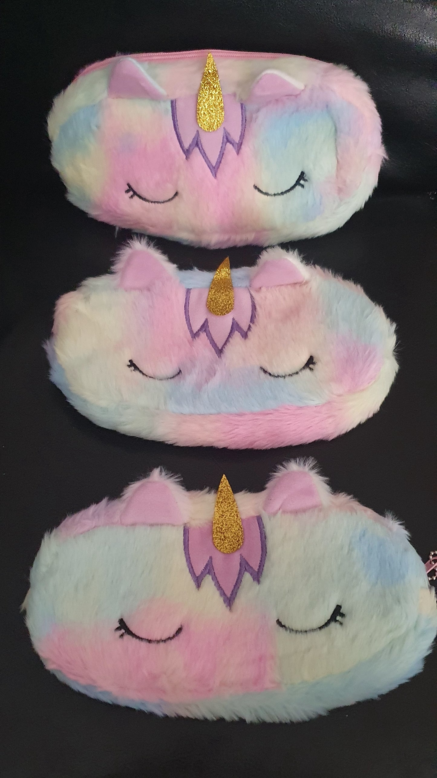 Unicorn plush pencil case