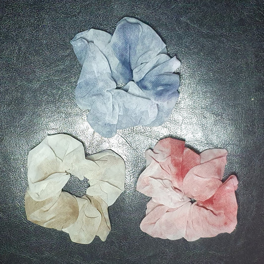 Beautiful soft trio set of hair scrunchies