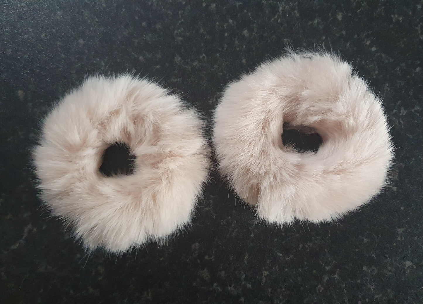 Fluffy mini hair scrunchie bobbles