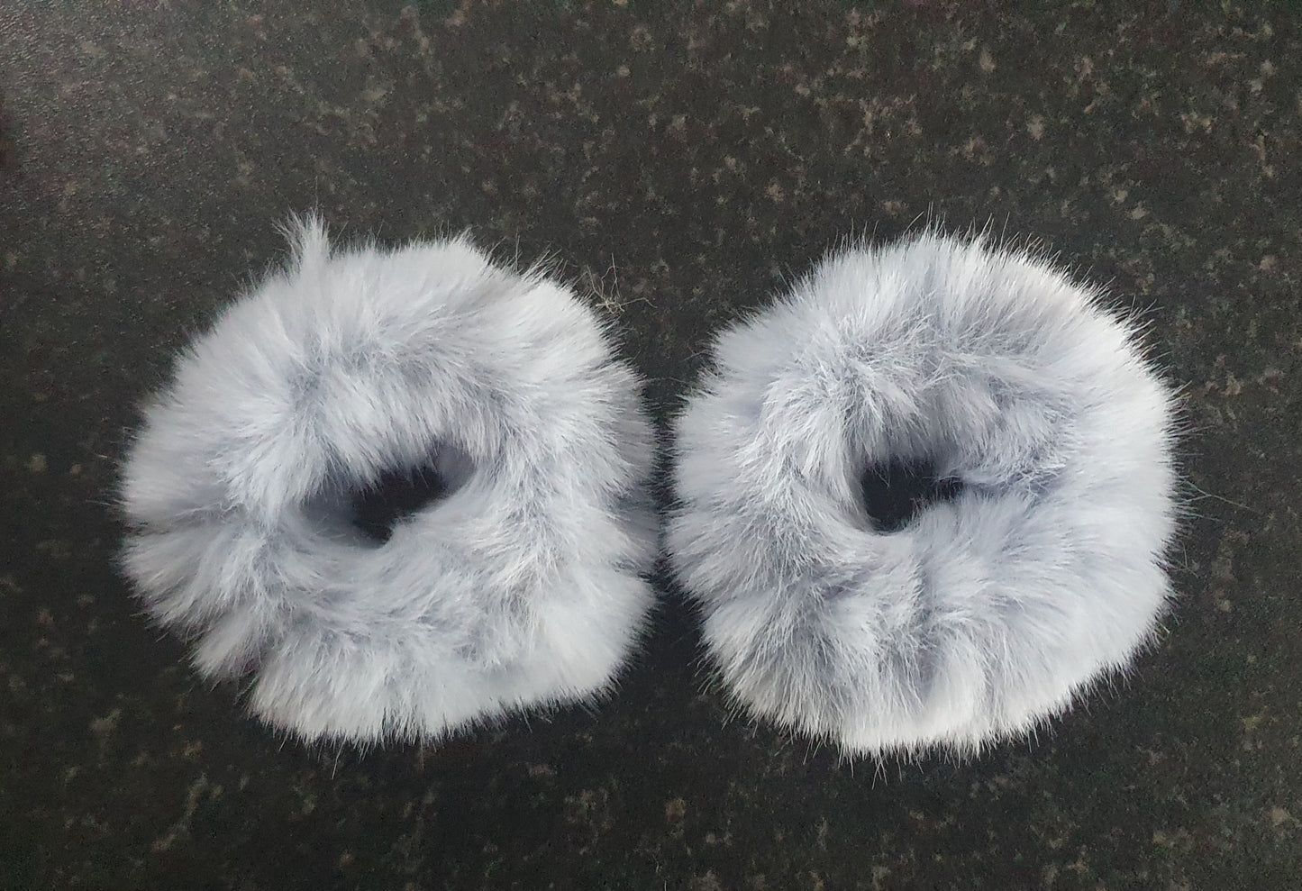 Fluffy mini hair scrunchie bobbles