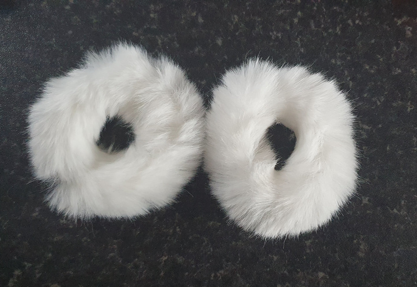 Fluffy mini hair scrunchie bobbles