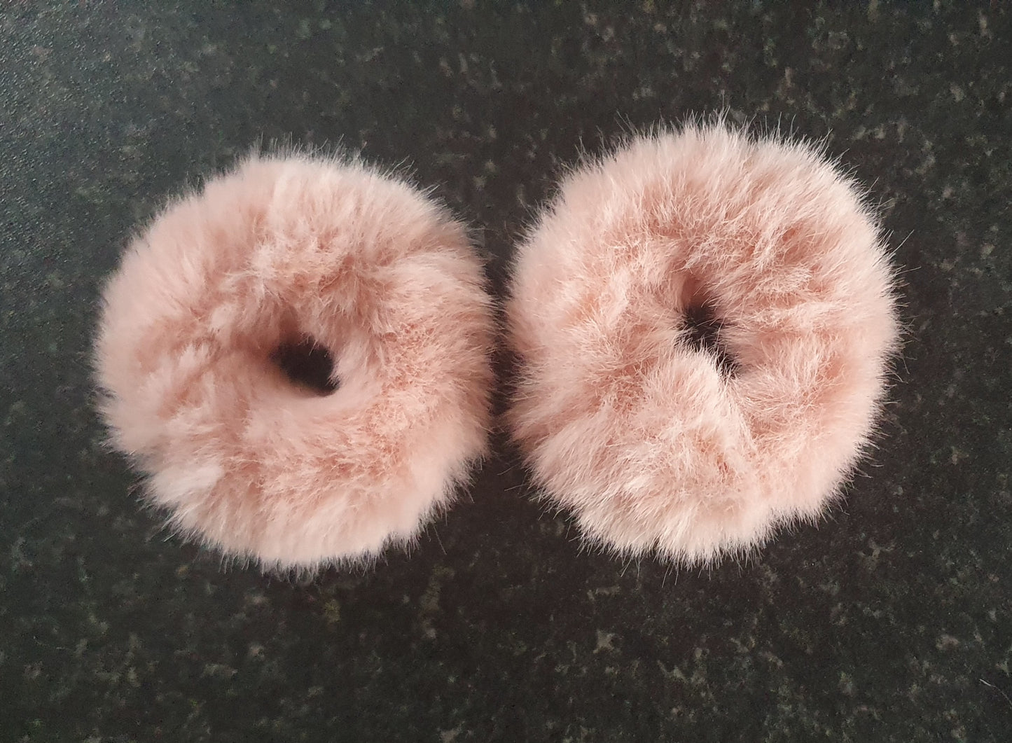 Fluffy mini hair scrunchie bobbles