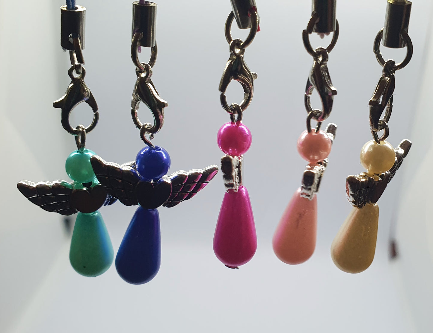 Angel bag/key charms