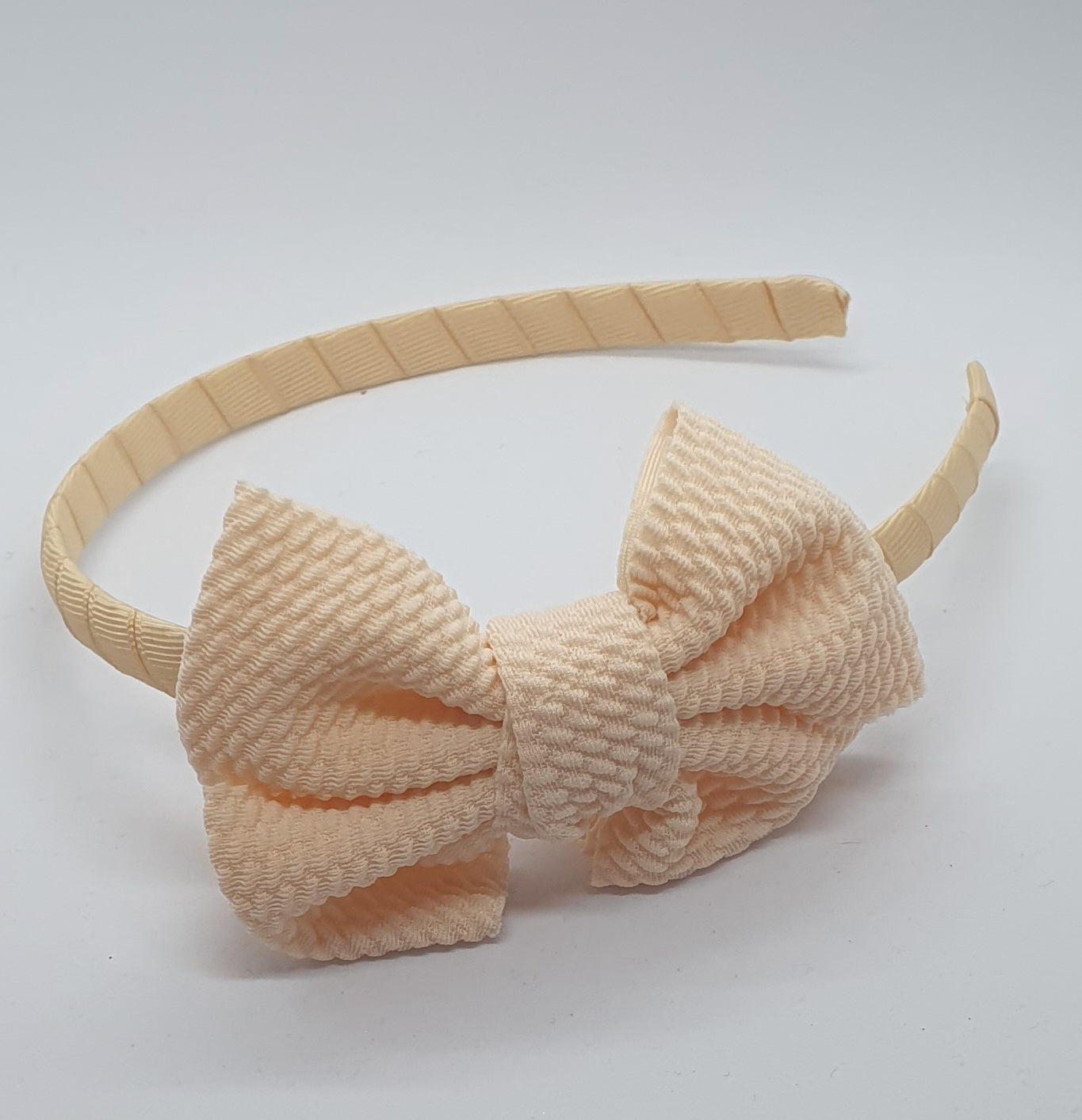 Material large bow headband