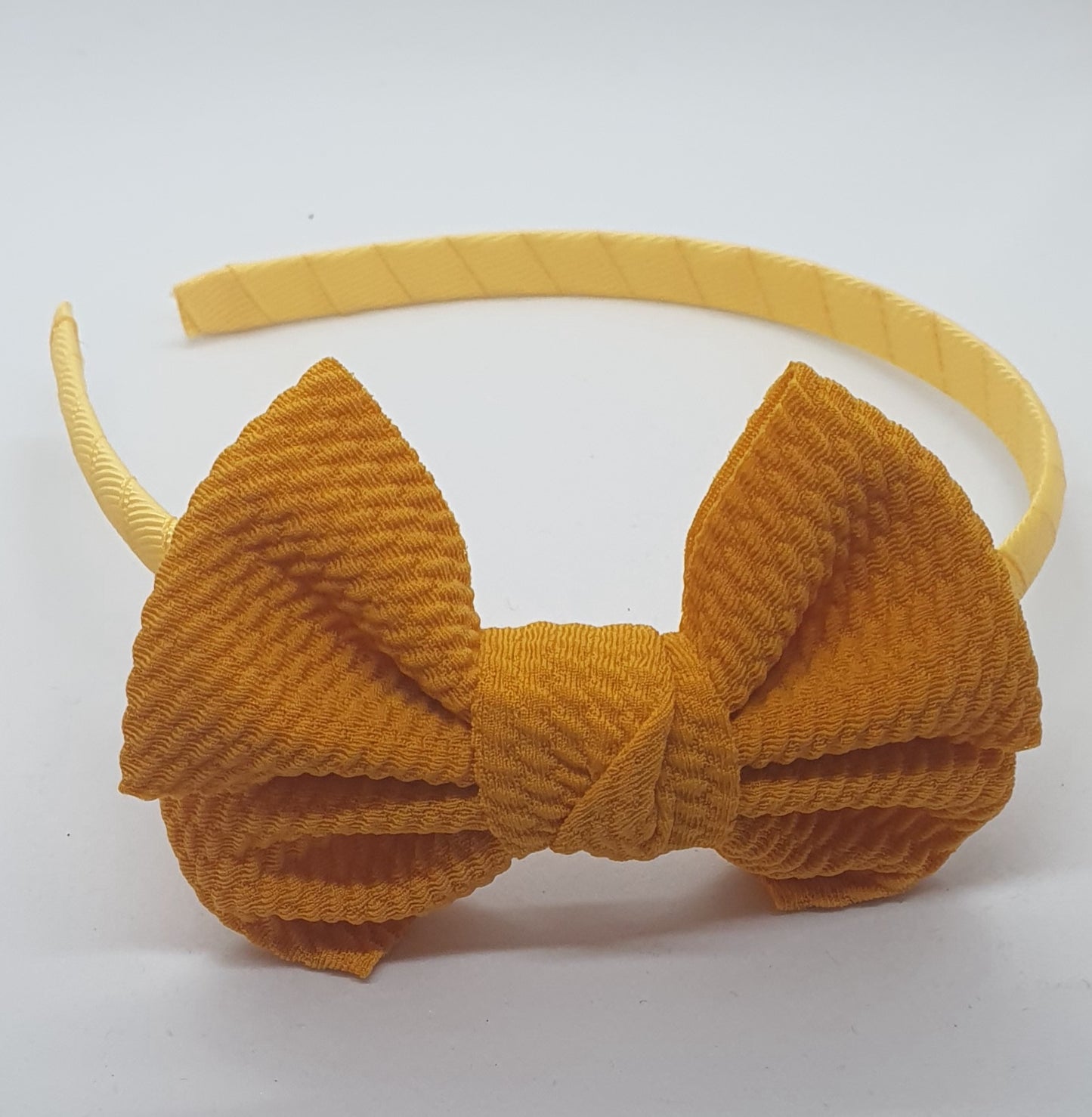 Material large bow headband