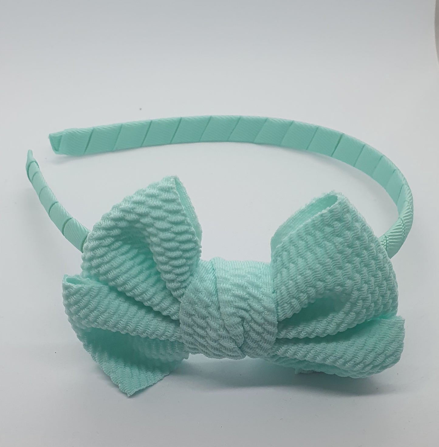 Material large bow headband