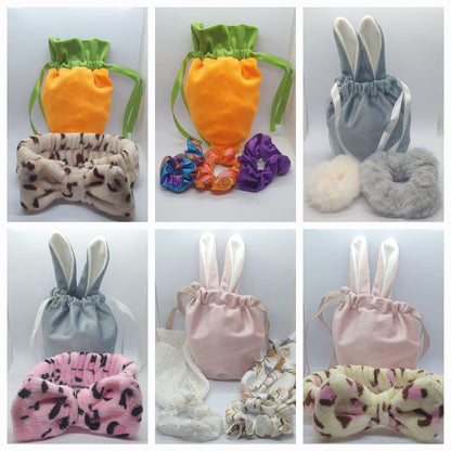 Easter bunny or carrot mystery hair accessory bags 8 years +