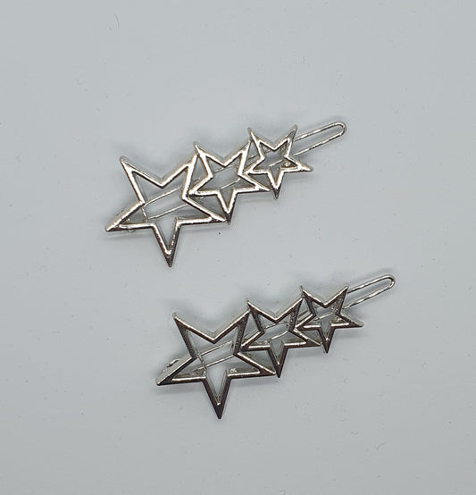 Star and heart hair clip pins