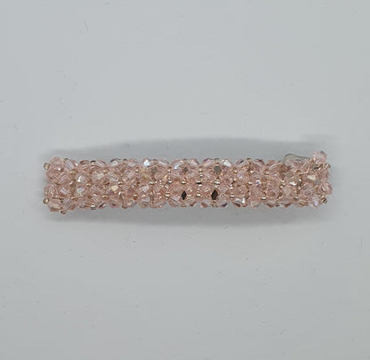 Beaded hair barrette clip