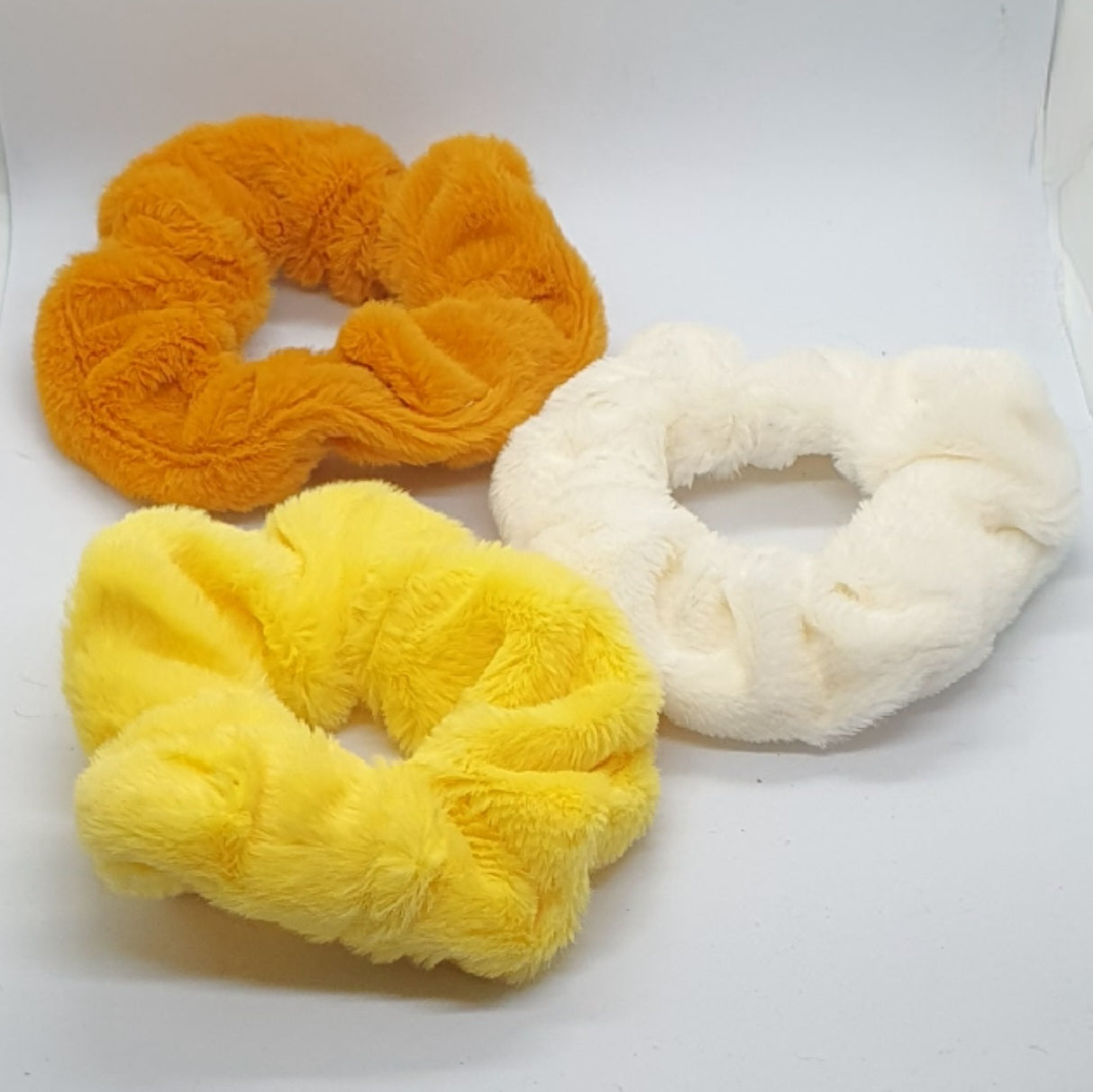 Large thick soft hair scrunchie bobble trio set