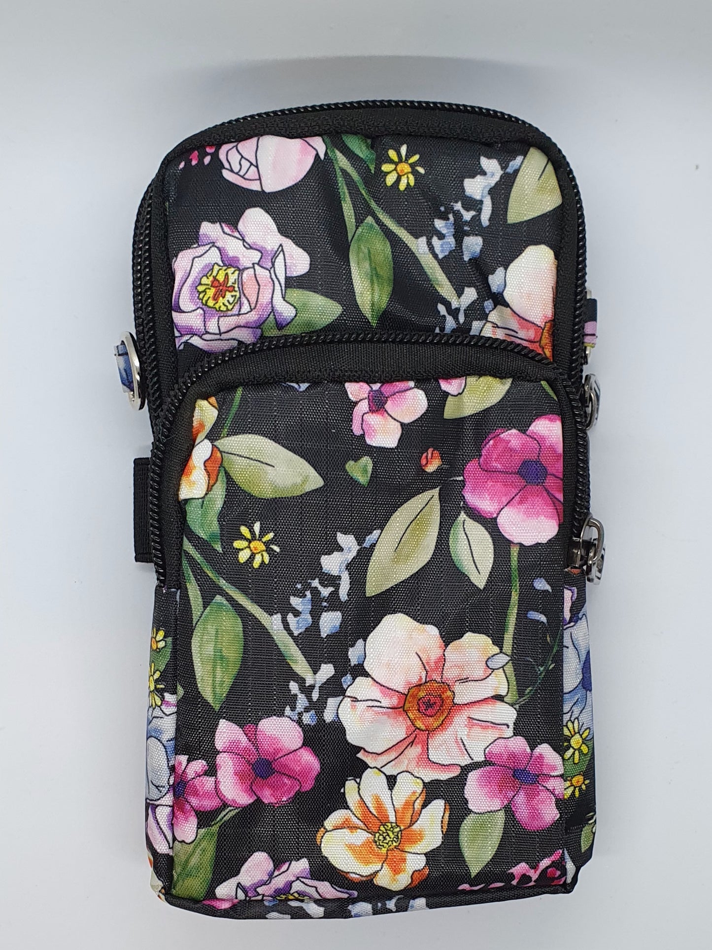 Floral Sports Phone Purse Casual Travel Outdoor Crossbody Arm Bag