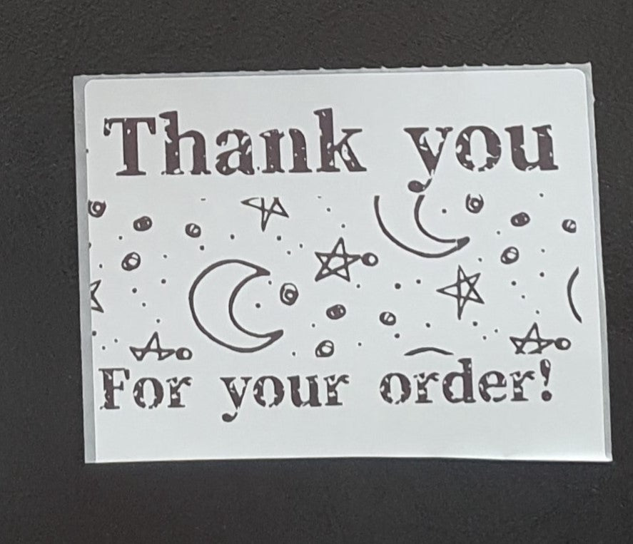 Packaging thermal stickers moon and stars