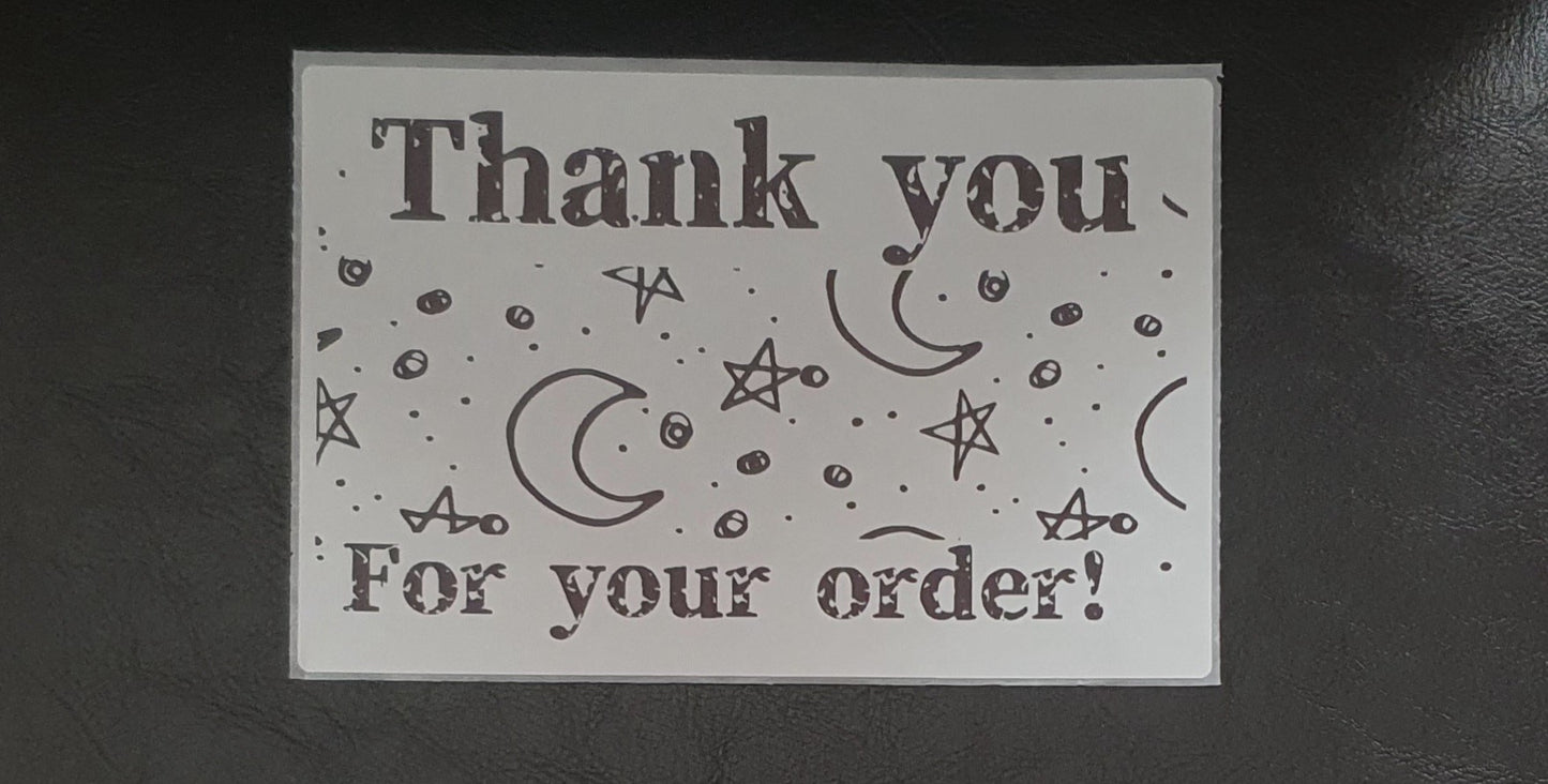 Packaging thermal stickers moon and stars