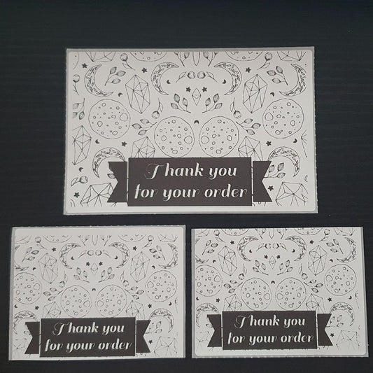 Packaging thermal stickers crystal floral moon design