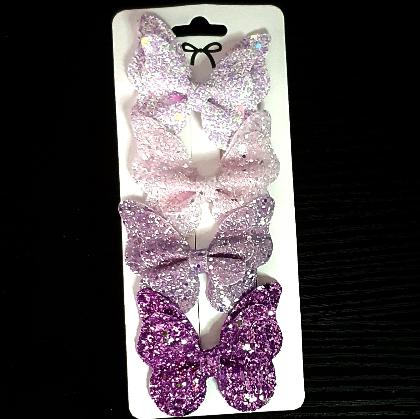 Beautiful sparkly butterfly bow clip sets