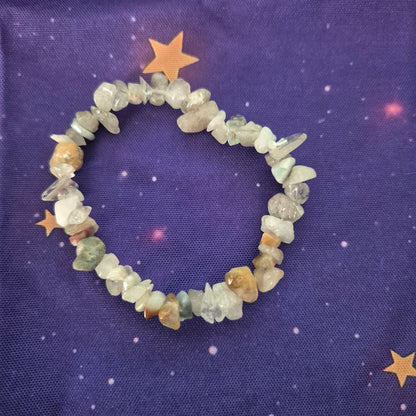 Natural Gemstone Chip Bracelets