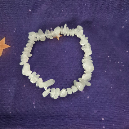 Natural Gemstone Chip Bracelets
