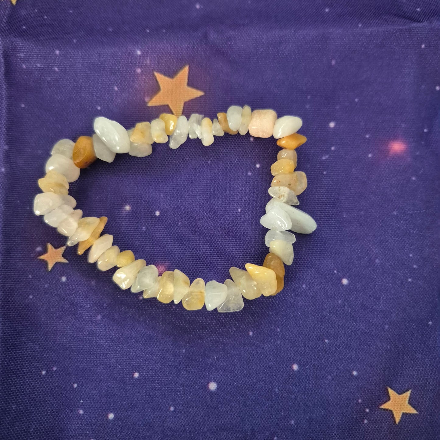 Natural Gemstone Chip Bracelets