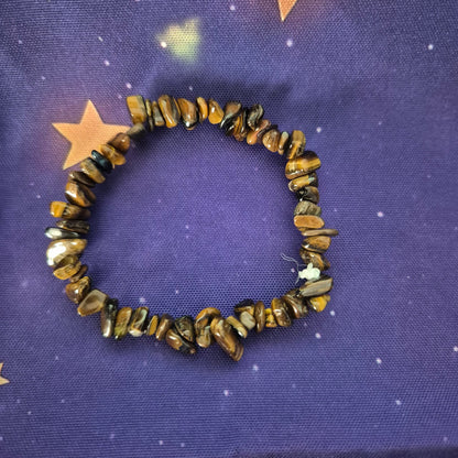 Natural Gemstone Chip Bracelets