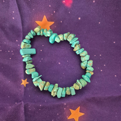 Natural Gemstone Chip Bracelets