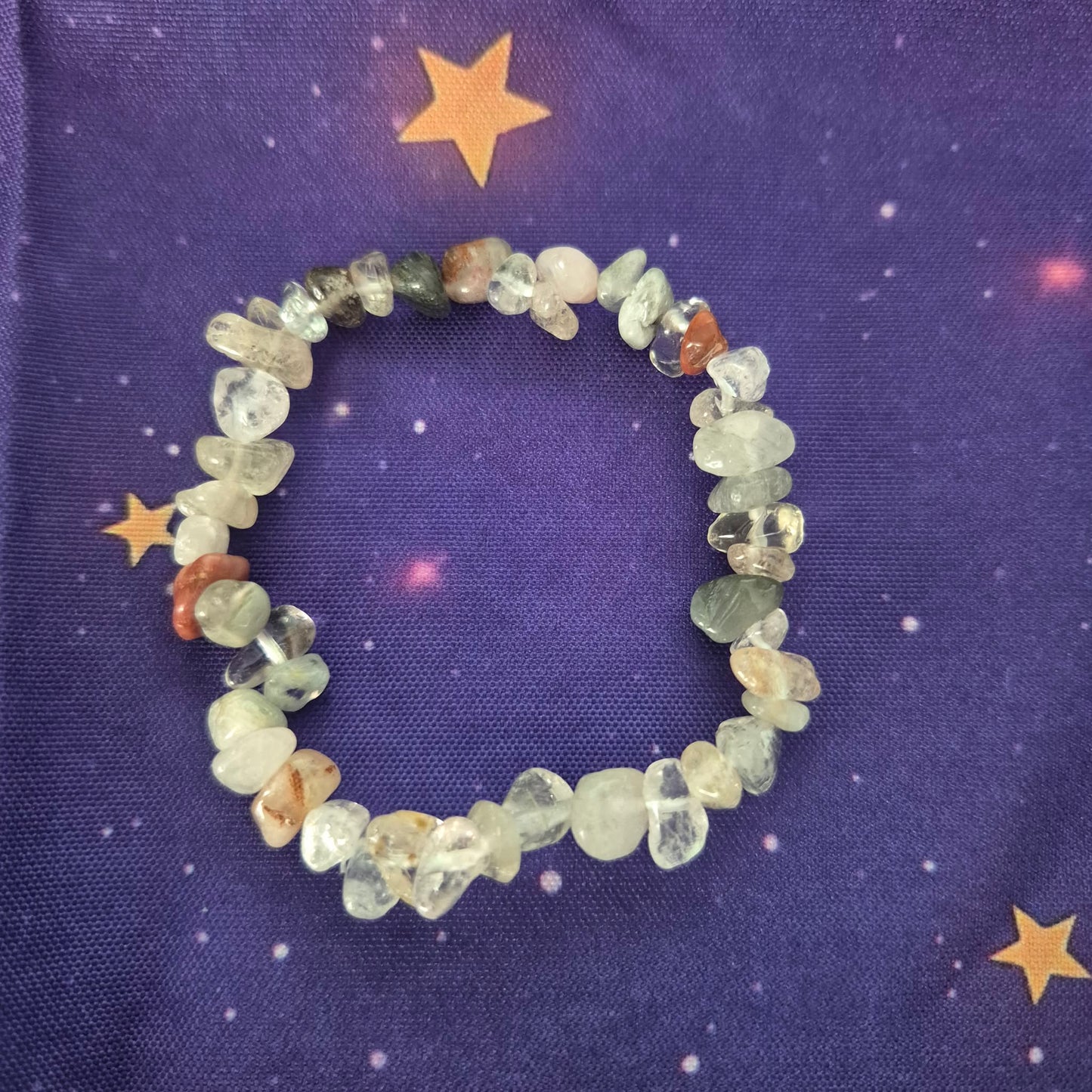 Natural Gemstone Chip Bracelets