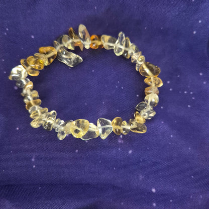 Natural Gemstone Chip Bracelets